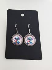 Image of Lilo and Stitch Earrings 925 Silver hooks Jewellery