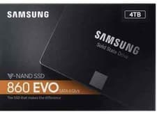 Image of Samsung 860 EVO 4TB 2.5" Internal Solid State Drive SSD MZ-76E4T0B New Sealed