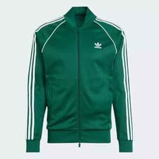 Image of Adidas SST Track Top Collegiate Green/White-Size XS Jacket-New-Genuine-RRP £70