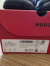 Image of Hugo BOSS Mens Black Trainers/Smart Casual Sneakers With Logo