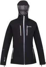 Image of Regatta Women's Black 'Carletta' Waterproof Jacket + Softshell 16 New With Tags.