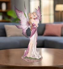 Image of Precious Moments Mother & Baby Fairy Ornament Figurine New & Boxed 25cm