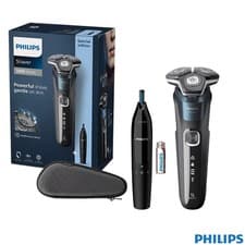 Image of Philips Series 5000 Wet Dry Electric Shaver Pop-up Trimmer Travel Case S5889/11