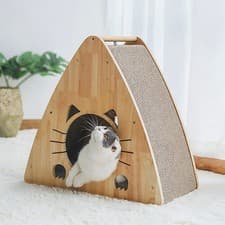 Image of Cat House Scratching Post Tower Climbing Activity Centre Cave Bed Toys Scratcher