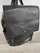Image of NEW Accessorize Faux Leather Backpack Zipped Size H40cm W25cm D10cm