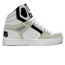 Image of OSIRIS SHOES CLONE WHITE BLACK WHITE TRAINERS (UK 10 EUR 45)
