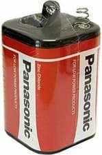 Image of PANASONIC TORCH LANTERN BATTERY 6V 6 VOLT PJ996 4R25R ZINC