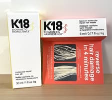 Image of K18 Molecular Repair Hair Oil 30ml Full Size + Mask 5ml Set BNIB