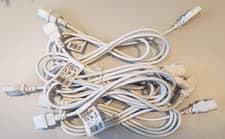 Image of C13-C14 IEC Power Extension Cables 2m NEW Pro-Elec White 5-Pack