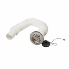 Image of FLEXIBLE WASTE TRAP PLASTIC PIPE CONNECTOR FOR BASIN BATH OR KITCHEN SINK WASTE