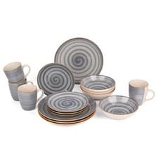 Image of 16-Piece Ceramic Stoneware Dinning Set, Tableware Dinner Set, Serve for 4