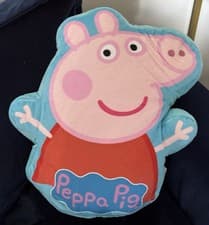 Image of Peppa Pig Plush Cushion Pillow Official Soft 14' x 12.5' Kids Character Gift