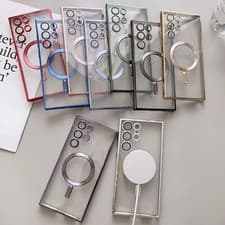 Image of Magnetic Case For Samsung Galaxy S23 S22 Plus S23 Ultra For MagSafe Soft Cover