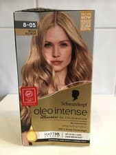 Image of Schwarzkopf hair dye oleo intense 8-05 Beige Blonde BNIB