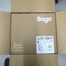 Image of Sage The Barista Express Impress SES876SST Coffee Machine 1850 Watts Sea Salt.