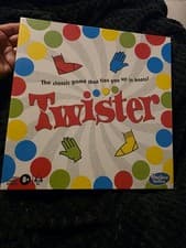 Image of Hasbro Twister Board Game Classic Party Family Mat Spinner Boxed Official Gaming