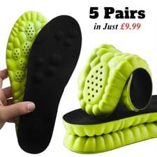 Image of 4D Memory Foam Orthopaedic Shoe Insoles Pad For Women Men Comfort Foot Feet Heel