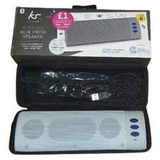 Image of KitSound BOOMBAR Grey Bluetooth Speaker With Case UNUSED