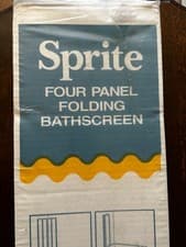 Image of Sprite 4 Panel Folding Bath Screen White - New & Sealed