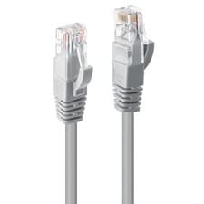Image of Lindy 0.3M Cat.6 U/Utp Network Cable Grey. Cable Length: 0.3 M Cable Standard: C