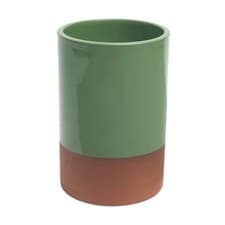 Image of Dexam Green 18cm Sintra Glazed Terracotta Wine Cooler - 16050211