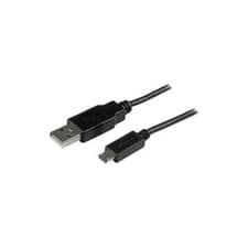 Image of USBAUB3MBK StarTech 3m Long Mobile Charge Sync USB to Slim Micro USB Cable for