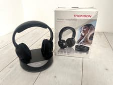 Image of Thomson Wireless Headphones WHP3001BK-UK with Charging Dock – Boxed