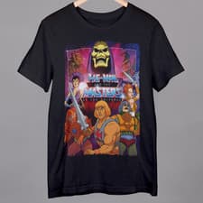 Image of Masters of The Universe He-Man Characters Graphic T-Shirt Small to 4XL