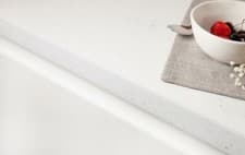 Image of White Sparkle Gloss Laminate Kitchen Worktop, 38mm - Various sizes and Upstands