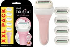 Image of WILKINSON SWORD - Intuition Ultra Moisture for Women Razor Handle + 5 Blade Refi