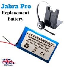 Image of 300mAh 3.7V Replacement Battery for Jabra Pro 900, Pro 920, Pro