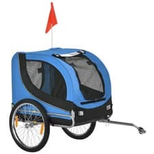 Image of PawHut Secure Dog Bike Trailer, Foldable Bicycle Pet Trailer with Weather-Resist
