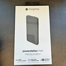 Image of Genuine mophie powerstation mini 5V 5000Ah Power Bank with USB-C Port - Black