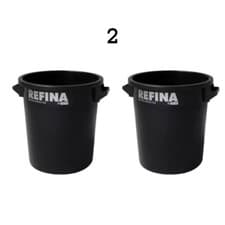Image of REFINA PLASTERERS MIXING BUCKET 2 X 35 LTS PLASTERING BUILDERS WATER TUB PLASTER