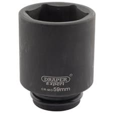 Image of Draper Expert HI-TORQ® 6 Point Deep Impact Socket, 3/4" Sq. Dr., 59mm