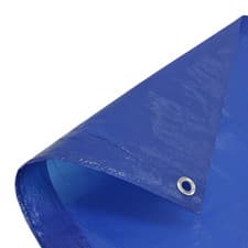 Image of Blue Tarpaulin Standard Duty 80gsm 1.2m x 1.8m (4ft x 6ft) Brand New Rolson 2 x