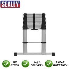 Image of Sealey Aluminium Professional Telescopic Ladder 13-Tread EN 131 ATL13