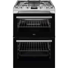 Image of AEG Gas Double Oven Cooker - CGX6130ACM