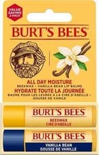 Image of 2 X Burt's Bees Moisturising Lip Balm Beeswax and Vanilla Bean Duo Pack- New
