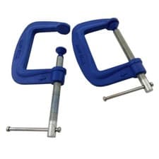 Image of 2Pc G Clamp Set 4" (100mm) Heavy Duty Screw G-Clamps for Wood & Metal Work