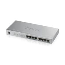 Image of Zyxel 8 port Network Switch POE Power Over Ethernet GS1008HP -GB0101F