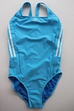Image of ADIDAS MID 3-STRIPES INFINITEX SWIMSUIT SWIMWEAR HC2957 WOMEN UK32" S