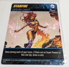 Image of Cryptozoic DC Deck Building Game Starfire Super Hero Heroes Unite Promo Card NEW
