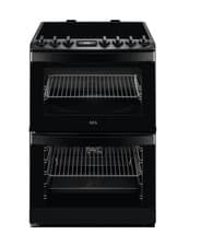 Image of AEG CIB6743MCB 60cm Electric Cooker Induction Hob Double Oven Black