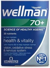 Image of Vitabiotics - Wellman 70 Plus - 30 Tabs Brand New Long Expiry Date