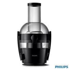 Image of Philips Viva Juicer 2L 800W Motor in Black Quick Clean XL Feeding Tube HR1855/70