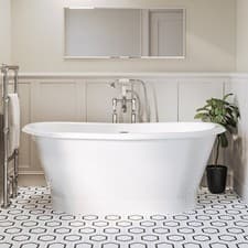 Image of Freestanding Double Ended Roll Top Bath 1690 x 800mm - Helmsley BeBa_27685