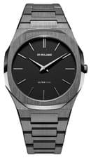Image of D1 Milano Ultra Thin Re-Gun (40mm) Matte Black Dial / Gun-Metal PVD UTBJ41 Watch