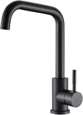 Image of Noir Edge Matt Black Mono Kitchen Sink Mixer Tap | Matt Black | Edge Kitchen Tap