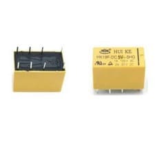 Image of 50 PCS DC 5V Coil DPDT 8 Pin 2NO 2NC Mini Power Relays PCB Type HK19F